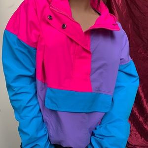 Colorful wind breaker